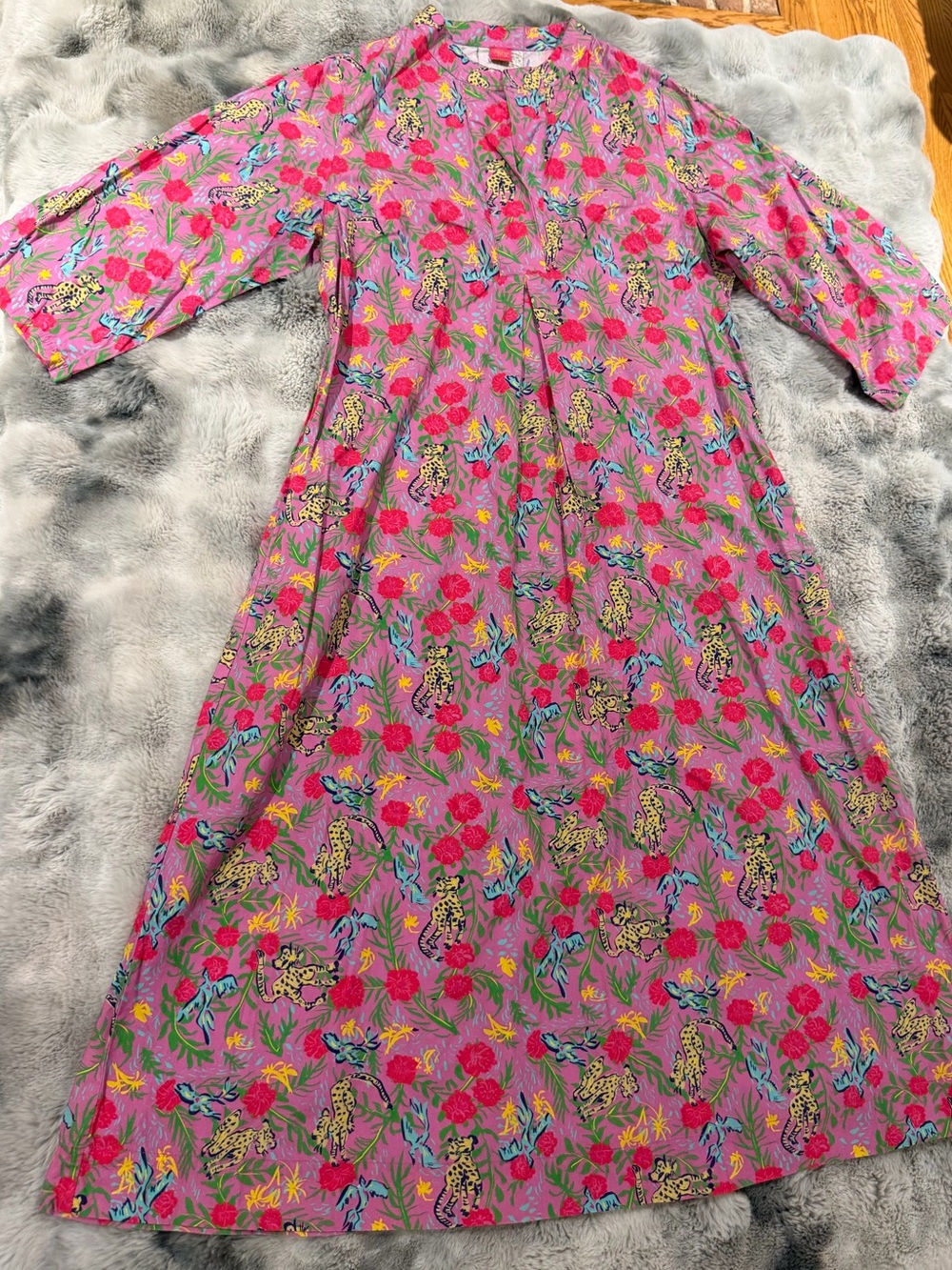 Colorful 100% cotton Maxi Dress